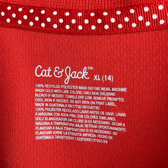Cat & Jack Girl’s Pleated Uniform Dress, XL (14), Red, NWT - Picture 2 of 4